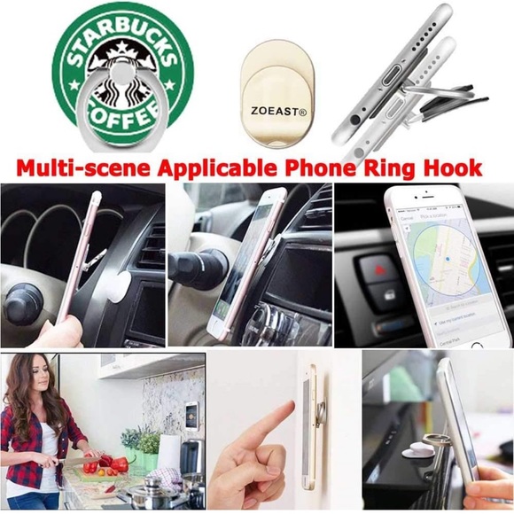 2PCS Starbucks Coffee Phone Rings - Picture 4 of 5